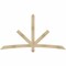 Ekena Millwork Alberta Rough Sawn Timber Gable Bracket, Douglas Fir, 84"W x 45"H x 2"D x 4"F, 13/12 Pitch GBW084X45X0204ALB00RDF - alternate 1